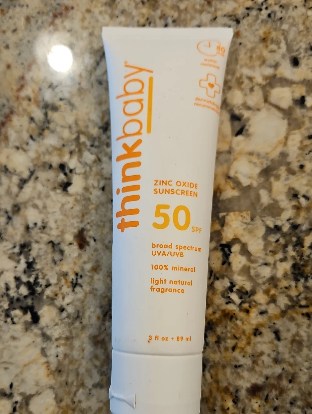 Thinkbaby Zinc Oxide Sunscreen SPF 50 - White/Orange Packaging 4 Pack